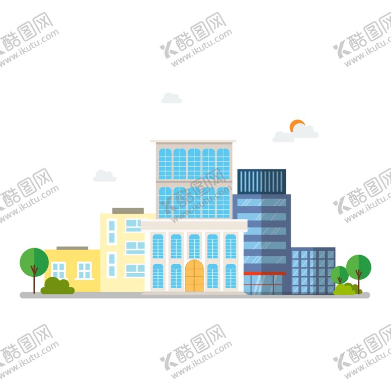 编号：80658410240021343388【酷图网】源文件下载-卡通城市