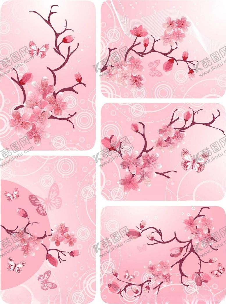 编号：61251104031738304900【酷图网】源文件下载-粉色樱花图案背景图