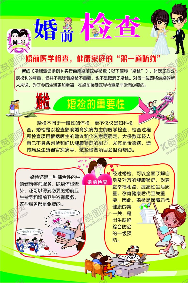 编号：85674201151318509603【酷图网】源文件下载-婚前检查展板