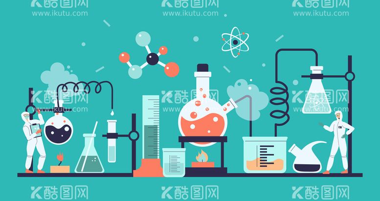 编号：23790809131640059107【酷图网】源文件下载-化学实验试管烧瓶烧杯