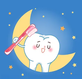 保护牙齿插画