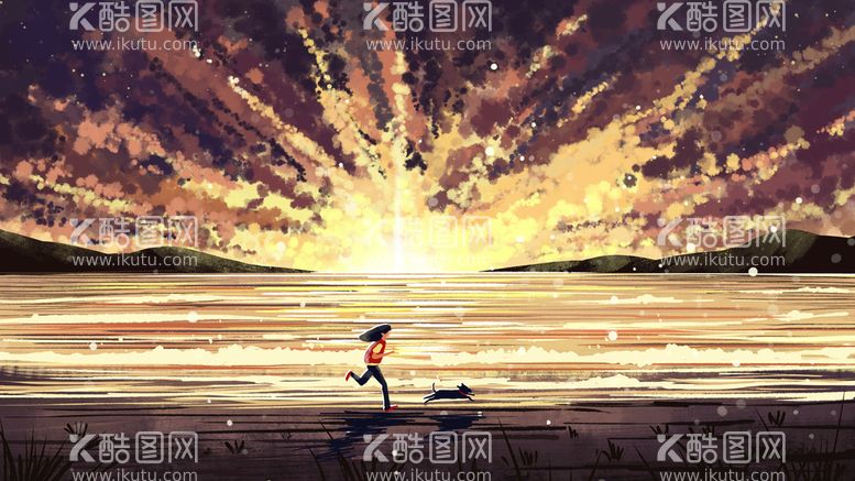 编号：15135210270612391601【酷图网】源文件下载-创意手绘天空图片 