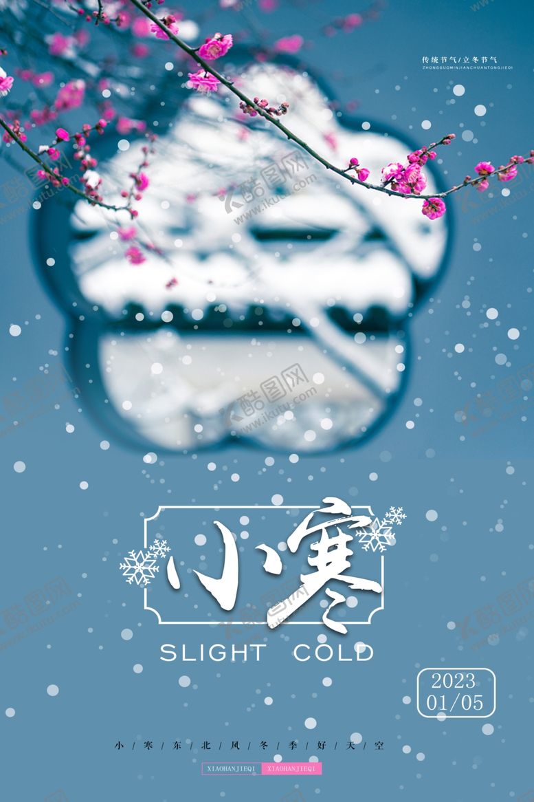 编号：10766311051910552572【酷图网】源文件下载-地产小寒海报
