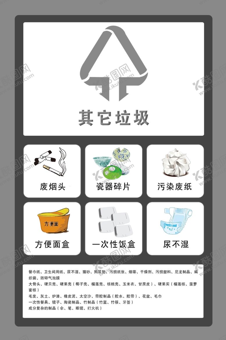 编号：16642210090313446359【酷图网】源文件下载-有害可回收其它易腐垃圾