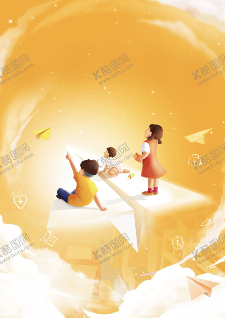 编号：97249910231528459881【酷图网】源文件下载-卡通飞翔背景