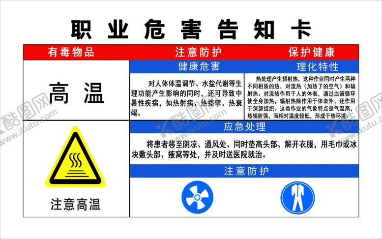 编号：92782410102106364764【酷图网】源文件下载-职业危害告知卡