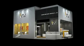 展览3D模型二面开口示标准位三维设计