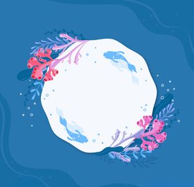 花圈多彩背景