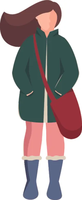 冬天服饰季装穿装的人装