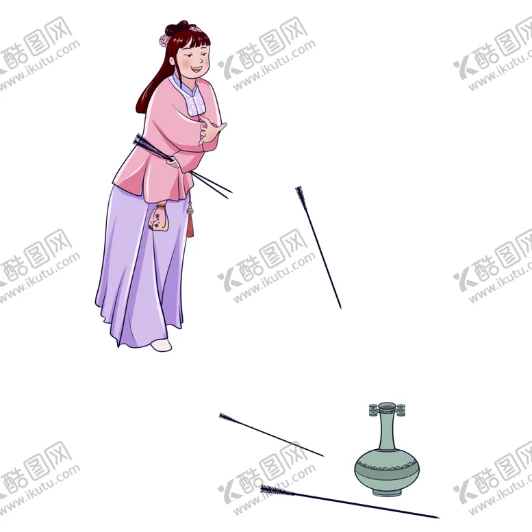 编号：76822501140815455978【酷图网】源文件下载-投壶游戏投掷古代传统礼仪