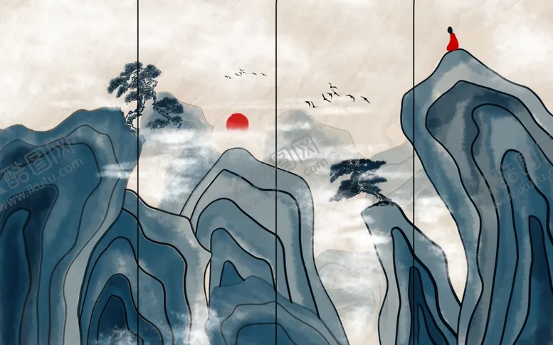 编号：11894306161839083333【酷图网】源文件下载-山水画