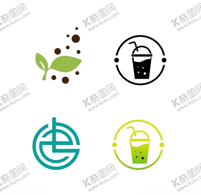 编号：75428910052212017853【酷图网】源文件下载-奶茶LOGO简约设计