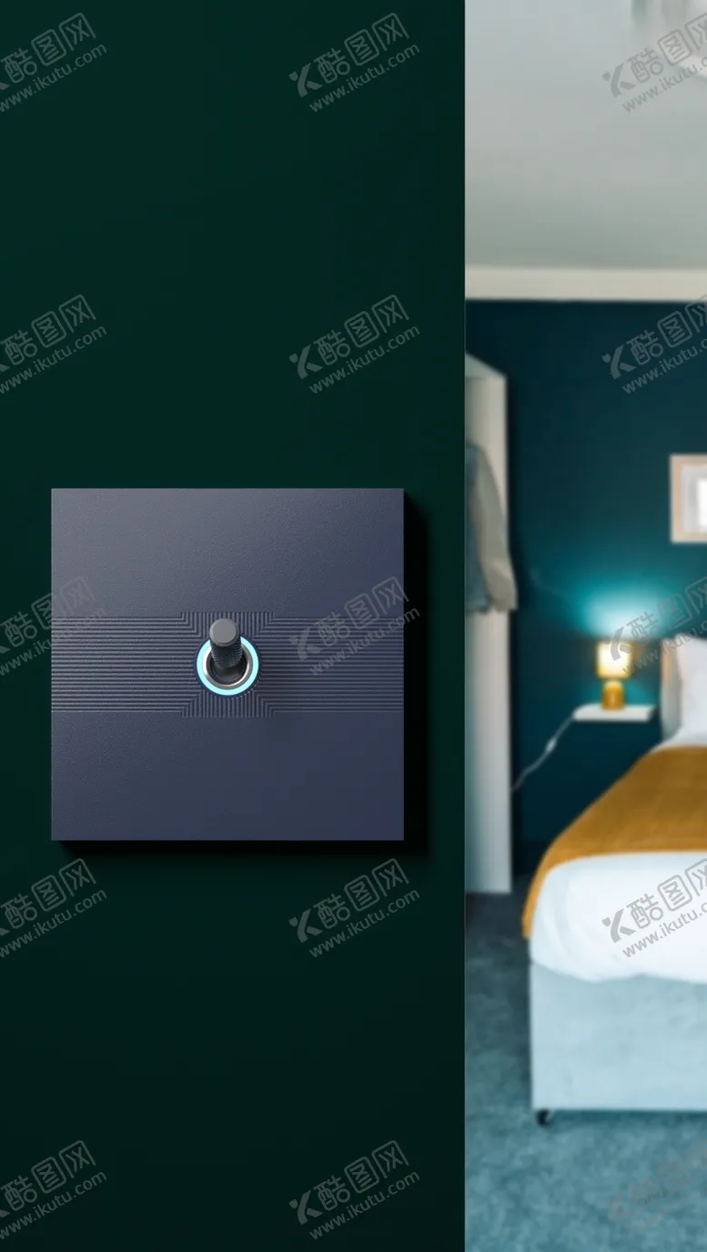 编号：42063509120119147689【酷图网】源文件下载-墙壁拨动开关场景展示图设计图分层素材