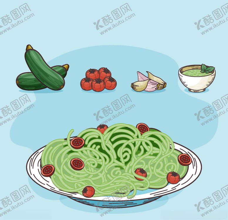 编号：91085106251620473288【酷图网】源文件下载-矢量厨房蔬菜食物素材