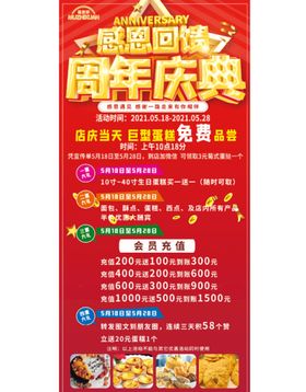 编号：09148209240720447635【酷图网】源文件下载-周年海报新店开业感恩回馈