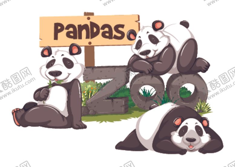 编号：41395510281842359712【酷图网】源文件下载-卡通熊猫