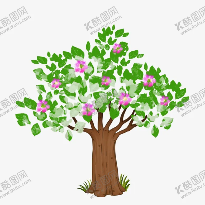 编号：93022502141910336112【酷图网】源文件下载-手绘树分层绿色素材