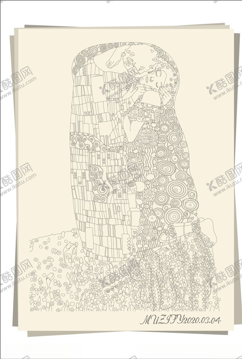 编号：50072910020821259743【酷图网】源文件下载-吻古斯塔夫·克里姆特