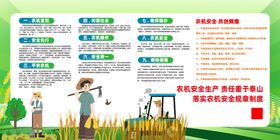 农机农业安全生产规范宣传展板