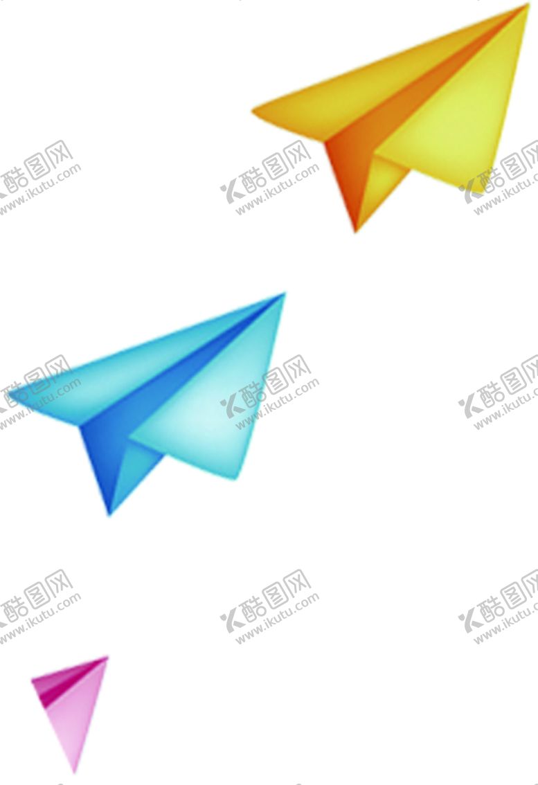 编号：48123706262053133564【酷图网】源文件下载-纸飞机元素