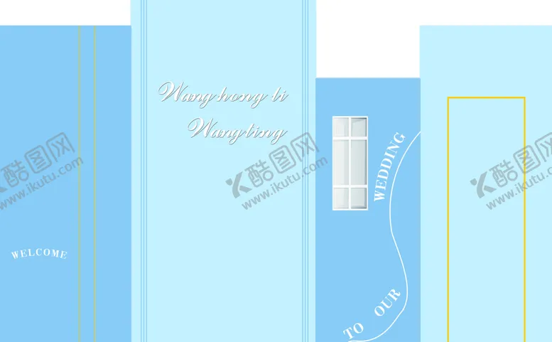 编号：02786109191317316983【酷图网】源文件下载-蓝色婚礼