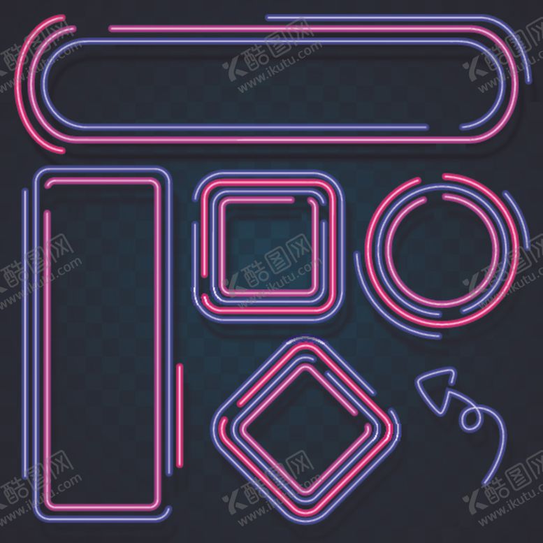 编号：81758310072333539571【酷图网】源文件下载-霓虹灯边框