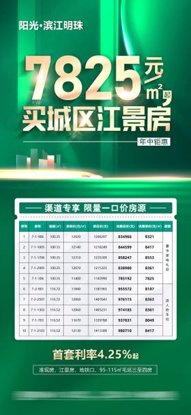 地产特价房海报