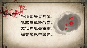 中国风海报古典风展板社区