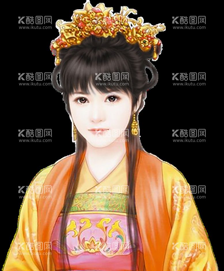 编号：45072610110845076708【酷图网】源文件下载-古装帅哥美女插画图片