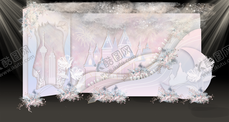 编号：44405209112137535015【酷图网】源文件下载-梦幻城堡婚礼留影区