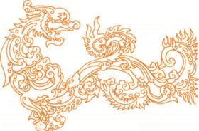龙凤祥云纹
