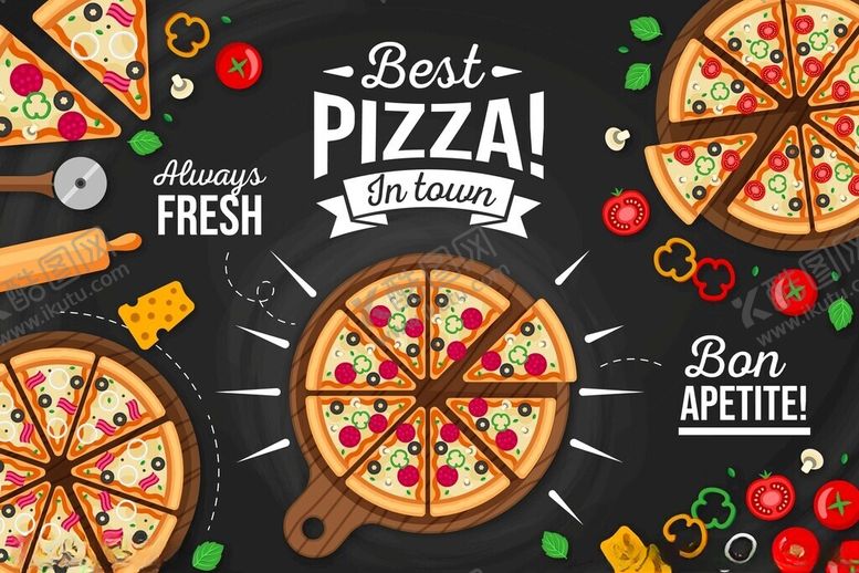 编号：18125409270105199767【酷图网】源文件下载-披萨海报