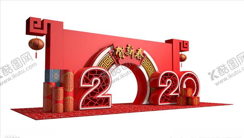 编号：47616709282046149108【酷图网】源文件下载-春节牌坊