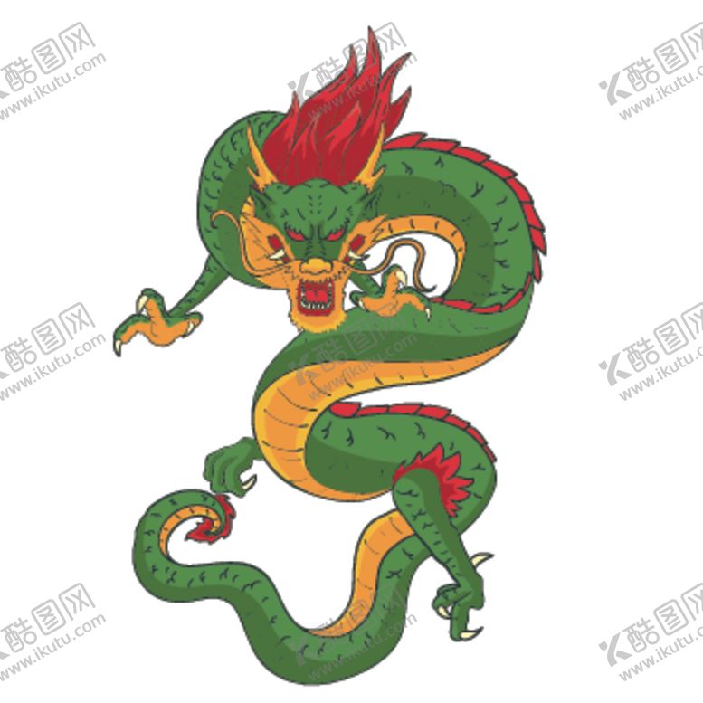编号：21381205130451046191【酷图网】源文件下载-龙形象设计图案