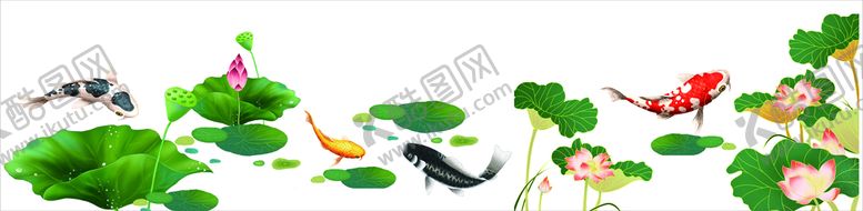 编号：86731111011230507681【酷图网】源文件下载-荷花和鱼