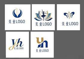 多样精美美容相关标志设计