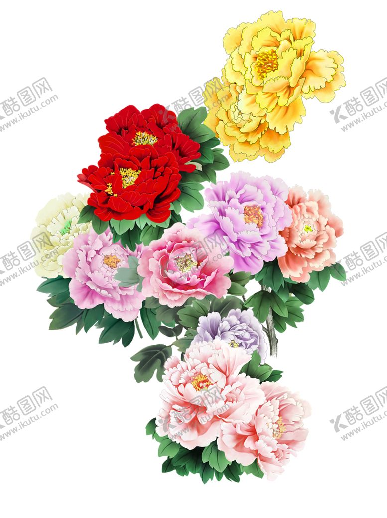 编号：91944104280927457804【酷图网】源文件下载-手绘国画花