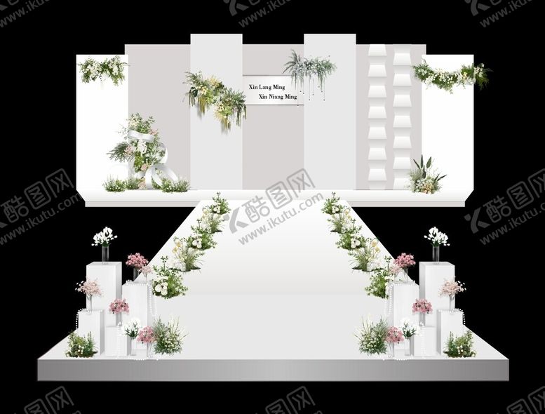 编号：19692002090006537259【酷图网】源文件下载-灰白主题婚礼