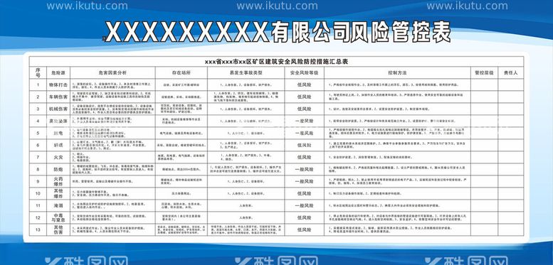 编号：74132912200941469199【酷图网】源文件下载-风险管控宣传栏