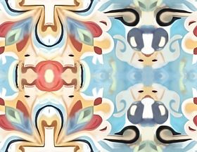 多彩几何抽象图案纹理