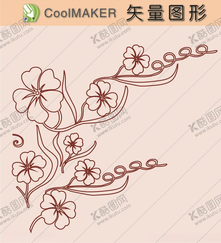 编号：62877509241751047460【酷图网】源文件下载-花草剪纸花草壁纸简洁手绘