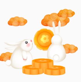 中秋玉兔月饼
