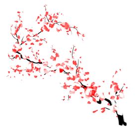 梅花树枝元素