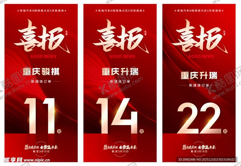 编号：37713512182004525052【酷图网】源文件下载-新媒体订单销量喜报