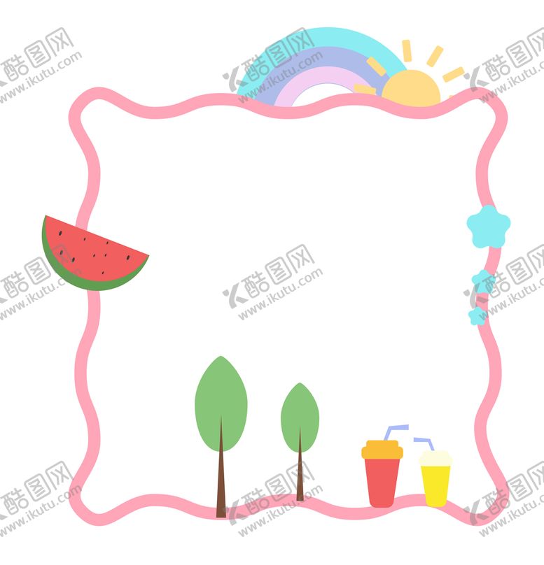编号：68517309262055394136【酷图网】源文件下载- 彩虹边框 