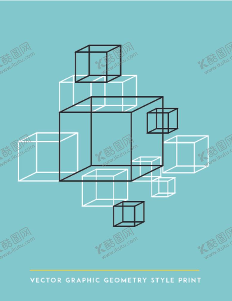 编号：47984010261322253942【酷图网】源文件下载-简约线条拼接海报