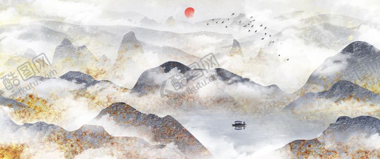 编号：48414110130058522714【酷图网】源文件下载-水墨山水