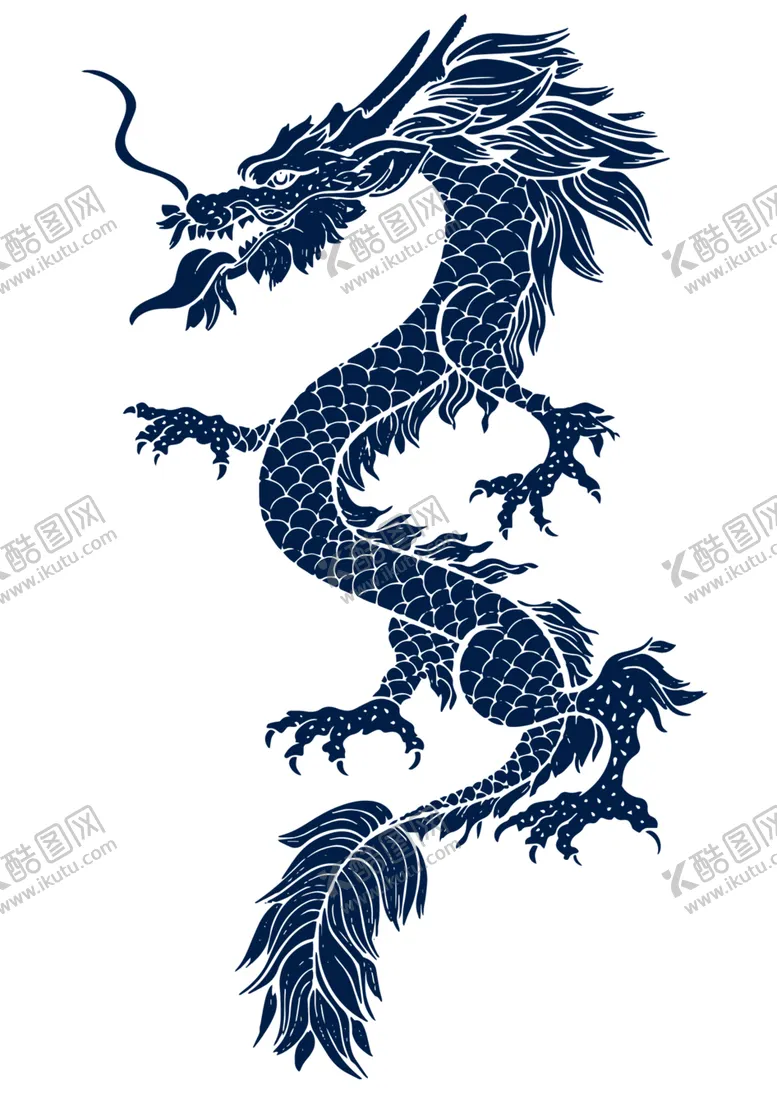 编号：97469502121016434910【酷图网】源文件下载-镂空中国龙png素材