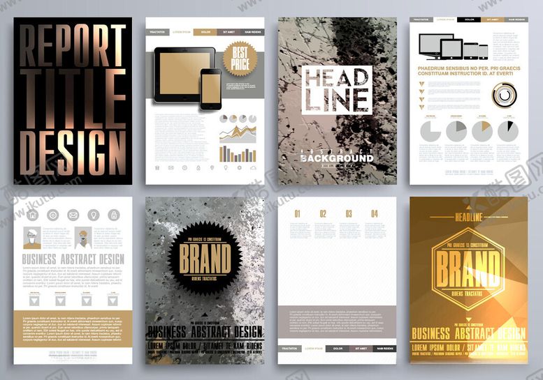 编号：31434704040928365802【酷图网】源文件下载-多样高端海报设计模板