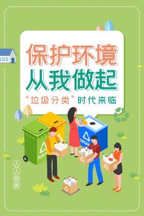垃圾分类海报环保海报